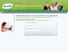 Tablet Screenshot of portailrecrutement.uem-metz.fr